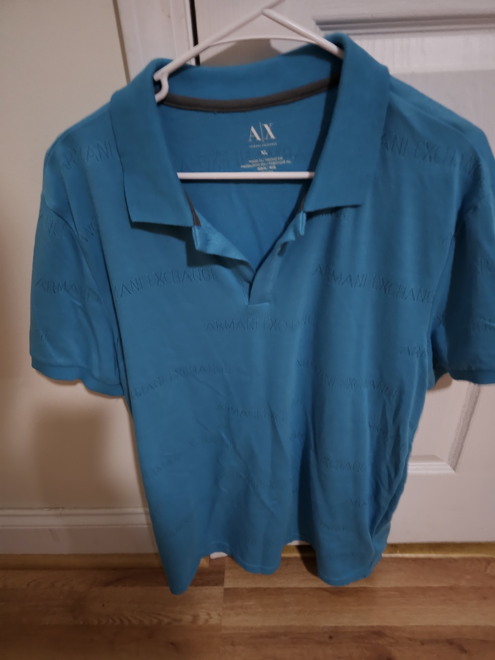 A/X Armani Exchange Men’s Blue Polo Shirt